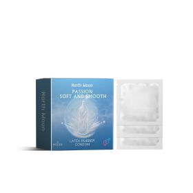 North Moon Latex Rubber Condom, Couple Body Safety Protection Thread Hyaluronic Acid Series